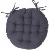 Atmosphera Polštář na židli 38 cm kulatý šedý Atmosphera Polštář na židli 38 cm kulatý šedý