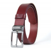 Kožený opasok OBSIDIAN, šírka 3.3cm, Ručná výroba na Slovensku - Bordová Kožený opasok OBSIDIAN, šírka 3.3cm, Ručná výroba na Slovensku - Bordová