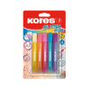 Dekoračné lepidlo Kores Glitter Glue 5 x 10,5ml, pastelové farby Dekoračné lepidlo Kores Glitter Glue 5 x 10,5ml, pastelové farby