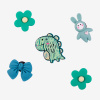 COQUI Amulety - ozdoby na topánky Amuletz Zelení dinosaury a králiky mix COQUI Amulety - ozdoby na topánky Amuletz Zelení dinosaury a králiky mix