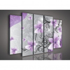 Obraz na plátne viacdielny - OB2873 - Fialové kvety 150cm x 100cm - S12 Obraz na plátne viacdielny - OB2873 - Fialové kvety 150cm x 100cm - S12