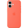 Apple iPhone 16 Silicone Case with MagSafe - Tangerine MDGN4ZM-A Apple iPhone 16 Silicone Case with MagSafe - Tangerine MDGN4ZM-A