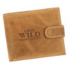 Koňakovo hnedá pánska peňaženka z brúsenej kože RFID v krabičke WILD Koňakovo hnedá pánska peňaženka z brúsenej kože RFID v krabičke WILD