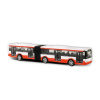 Kovový kĺbový autobus červený 18 cm Kovový kĺbový autobus červený 18 cm
