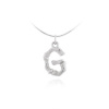 Strieborný prívesok písmeno G JVD SVLP0486XH2000G Strieborný prívesok písmeno G JVD SVLP0486XH2000G