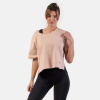 NEBBIA Dámske tričko The Minimalist Crop Top Salmon M/L NEBBIA Dámske tričko The Minimalist Crop Top Salmon M/L