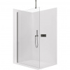 CERANO - Sprchová zástena Walk-in Onyx Top Round Ľ/P - 8 mm - okrúhla vzpera - čierna matná, transparentné sklo - 40x200 cm CERANO - Sprchová zástena Walk-in Onyx Top Round Ľ/P - 8 mm - okrúhla vzpera - čierna matná, transparentné sklo - 40x200 cm