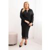 Legínovo Dámska súprava Plus Size so saténovým leskom a čipkou béžová Farba: Čierna, Veľkosť: UNI Legínovo Dámska súprava Plus Size so saténovým leskom a čipkou béžová Farba: Čierna, Veľkosť: UNI
