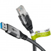 Kábel USB 3.2 Gen 1, A na RJ45 (Gigabit Ethernet), 2m, čierny/sivý Kábel USB 3.2 Gen 1, A na RJ45 (Gigabit Ethernet), 2m, čierny/sivý