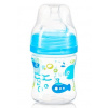 BabyOno Antikoliková lahvička se širokým hrdlem modrá 120ml BabyOno Antikoliková lahvička se širokým hrdlem modrá 120ml