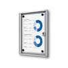 Informačná vitrína strieborná, plechová zadná stena, interiér 1xA4 Informačná vitrína strieborná, plechová zadná stena, interiér 1xA4