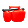 Plastový kanister na benzín, PHM, 5+2L, červený Plastový kanister na benzín, PHM, 5+2L, červený