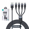 Kábel Joyroom USB - USB typ C / microUSB / Lightning 1,2 m čierny Kábel Joyroom USB - USB typ C / microUSB / Lightning 1,2 m čierny