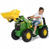 Rolly Toys Šľapací traktor John Deere + nafuk. kolesá + nakladač + radenie Rolly Toys Šľapací traktor John Deere + nafuk. kolesá + nakladač + radenie