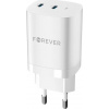 Rychlonabíječka do sítě Forever TC-05-35CC GaN PD 2x USB-C 35W bílá Rychlonabíječka do sítě Forever TC-05-35CC GaN PD 2x USB-C 35W bílá