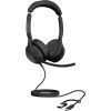 Jabra Evolve2 50 Headset otevřená (On Ear) kabelová, Bluetooth® stereo černá Redukce šumu mikrofonu, Potlačení hluku headset, Vypnutí zvuku mikrofonu, regulace Jabra Evolve2 50 Headset otevřená (On Ear) kabelová, Bluetooth® stereo černá Redukce šumu mikrofonu, Potlačení hluku headset, Vypnutí zvuku mikrofonu, regulace