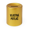 Zlatá keramická pokladnička s gravírovaním - produkt s vlastnou potlačou - Tričkový Zlatá keramická pokladnička s gravírovaním - produkt s vlastnou potlačou - Tričkový
