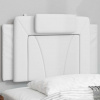 Polštář na čelo postele Viana bílý 90 cm umělá kůže 374768 Polštář na čelo postele Viana bílý 90 cm umělá kůže 374768