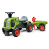 Falk Falk Traktor Baby Claas s volantom, klaksónom, prívesom, hrabľami a lopatou FA312CS Falk Falk Traktor Baby Claas s volantom, klaksónom, prívesom, hrabľami a lopatou FA312CS
