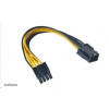 AKASA kabel redukce napájení z 6pin PCIe na 8pin ATX 12V, 15cm AK-CB051