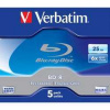 Verbatim BD-R, Single Layer 25GB, jewel box, 43715, 6x, 5-pack, pre archiváciu dát Verbatim BD-R, Single Layer 25GB, jewel box, 43715, 6x, 5-pack, pre archiváciu dát