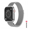 SWISSTEN milánský tah řemínek pro Apple Watch 38-40 mm stříbrná 46000202 SWISSTEN milánský tah řemínek pro Apple Watch 38-40 mm stříbrná 46000202