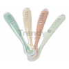 Prvé tréningové lyžičky First Age Silicone Spoons Natural Set Beaba zo silikónu na samostatné jedenie 4 kusy od 4 mes BE913625 Prvé tréningové lyžičky First Age Silicone Spoons Natural Set Beaba zo silikónu na samostatné jedenie 4 kusy od 4 mes BE913625