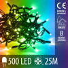 Vianočná led svetelná reťaz vonkajšia - programátor - 500led - 25m multicolour Vianočná led svetelná reťaz vonkajšia - programátor - 500led - 25m multicolour