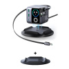JOYROOM Podix JR-TRD01 GaN 140W stolová nabíjačka - 5x port - samonabíjacie káble - sivá JOYROOM Podix JR-TRD01 GaN 140W stolová nabíjačka - 5x port - samonabíjacie káble - sivá