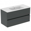 Ideal Standard Eurovit+ Skrinka s umývadlom, 55x100x44 cm, 2 zásuvky, tmavo sivá R0575TI Ideal Standard Eurovit+ Skrinka s umývadlom, 55x100x44 cm, 2 zásuvky, tmavo sivá R0575TI