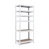 Policový regál Trestles RH 2200x900x300, nosnosť 2100 kg, 6 políc Farba: biela, Typ police: biela HDF 5 mm Policový regál Trestles RH 2200x900x300, nosnosť 2100 kg, 6 políc Farba: biela, Typ police: biela HDF 5 mm