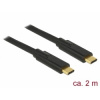 Delock USB 3.1 Gen 1 (5 Gbps) kabel Type-C na Type-C 2 m 5 A E-Marker 85527 Delock USB 3.1 Gen 1 (5 Gbps) kabel Type-C na Type-C 2 m 5 A E-Marker 85527