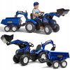 Detský traktor Falk modrý
