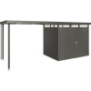 Prístrešok pre záhradný domček Biohort HighLine 2 vel. S 150x195 cm tmavo sivý metalický Prístrešok pre záhradný domček Biohort HighLine 2 vel. S 150x195 cm tmavo sivý metalický