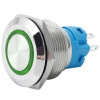 Tlačítko OFF-(ON) 22mm 250V/5A, zelené prosvětlení 12-24V Tlačítko OFF-(ON) 22mm 250V/5A, zelené prosvětlení 12-24V