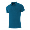 Outhorn Pánske polo tričko HOL19-TSM622A blue melange M Outhorn Pánske polo tričko HOL19-TSM622A blue melange M