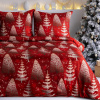 Eurofirany Vianočné obliečky 160x200 cm mikrovláknové, červené a biele Eurofirany Vianočné obliečky 160x200 cm mikrovláknové, červené a biele