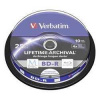 Verbatim BD-R, 25GB, cake box, 43825, 4X, 10-pack, pre archiváciu dát Verbatim BD-R, 25GB, cake box, 43825, 4X, 10-pack, pre archiváciu dát