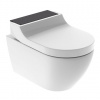 Geberit AQUACLEAN TUMA COMFORT závěsné WC s bidetovým sedátkem, SoftOpening, Rimless, KeraTect, bílá/černé sklo Geberit AQUACLEAN TUMA COMFORT závěsné WC s bidetovým sedátkem, SoftOpening, Rimless, KeraTect, bílá/černé sklo