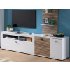 TV skrinka Rovigo 195 cm, dub nox/biela TV skrinka Rovigo 195 cm, dub nox/biela