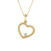 Zlatý dámsky prívesok DF 4893, žlté zlato, s diamantom Zlatý dámsky prívesok DF 4893, žlté zlato, s diamantom