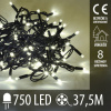 Vianočná led svetelná reťaz vonkajšia - programátor - 750led - 37,5m teplá biela Vianočná led svetelná reťaz vonkajšia - programátor - 750led - 37,5m teplá biela