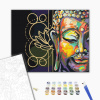Maľovanie podľa čísiel harmonický Budha Maľovanie podľa čísiel harmonický Budha