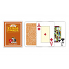 Modiano Texas Poker Size - 2 Jumbo Index - Profi plastové karty - hnedá - hnědá