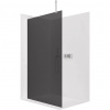 CERANO - Sprchová zástena Walk-in Onyx Top Cube Ľ/P - 8 mm - hranatá vzpera - chróm, grafitové sklo - 100x200 cm CERANO - Sprchová zástena Walk-in Onyx Top Cube Ľ/P - 8 mm - hranatá vzpera - chróm, grafitové sklo - 100x200 cm
