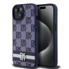 DKNY PU Leather Checkered Pattern and Stripe Zadní pro iPhone 15 Blue DKHCP15SPCPTSSB DKNY PU Leather Checkered Pattern and Stripe Zadní pro iPhone 15 Blue DKHCP15SPCPTSSB