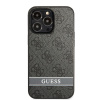 Guess PU 4G Stripe Zadní Kryt pro iPhone 13 Pro Grey 14526645 Guess PU 4G Stripe Zadní Kryt pro iPhone 13 Pro Grey 14526645