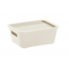 Tontarelli Úložný box BELLA M s vekom - 1,18 l krémová 8034528210 Tontarelli Úložný box BELLA M s vekom - 1,18 l krémová 8034528210