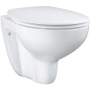 GROHE Bau Ceramic závesné WC Rimless s hlbokým splachovaním, 368 x 531 mm, alpská biela + SoftClose sedátko s poklopom, 39351000