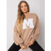 Sweatshirt-EM-BL-617-1.34X-dark beige ružová S ex moda 2016103038619 Sweatshirt-EM-BL-617-1.34X-dark beige ružová S ex moda 2016103038619